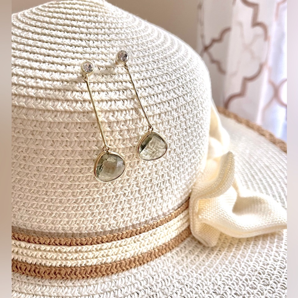 Swarovski drop post earrings